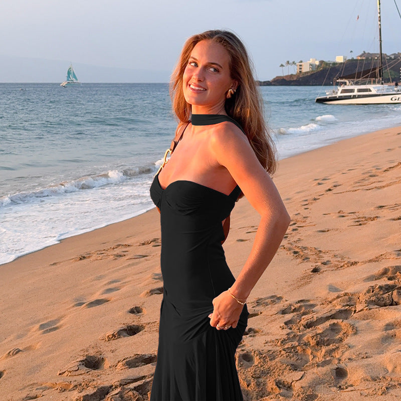 Vacation Beach Tube Top Women's Dress